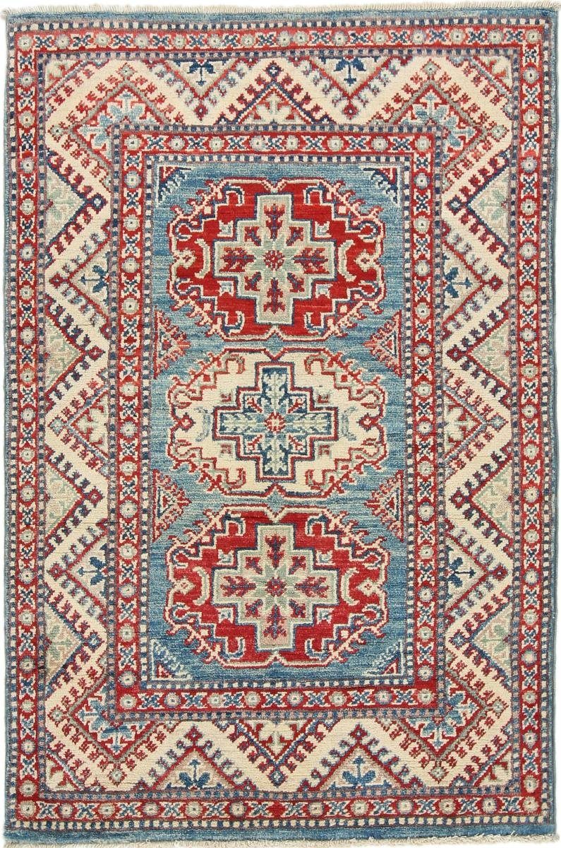 Orientteppich Kazak 124x83 Handgeknüpfter Orientteppich, Nain Trading, rechteckig, Höhe: 5 mm