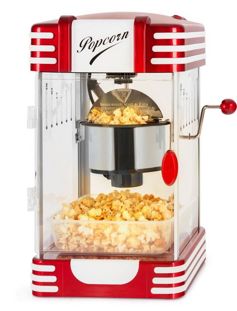 Stagecaptain Popcornmaschine PCM-300 Popcorn Maschine, Retro-Design – Kurze Aufheizzeit – Mit Dosierlöffeln