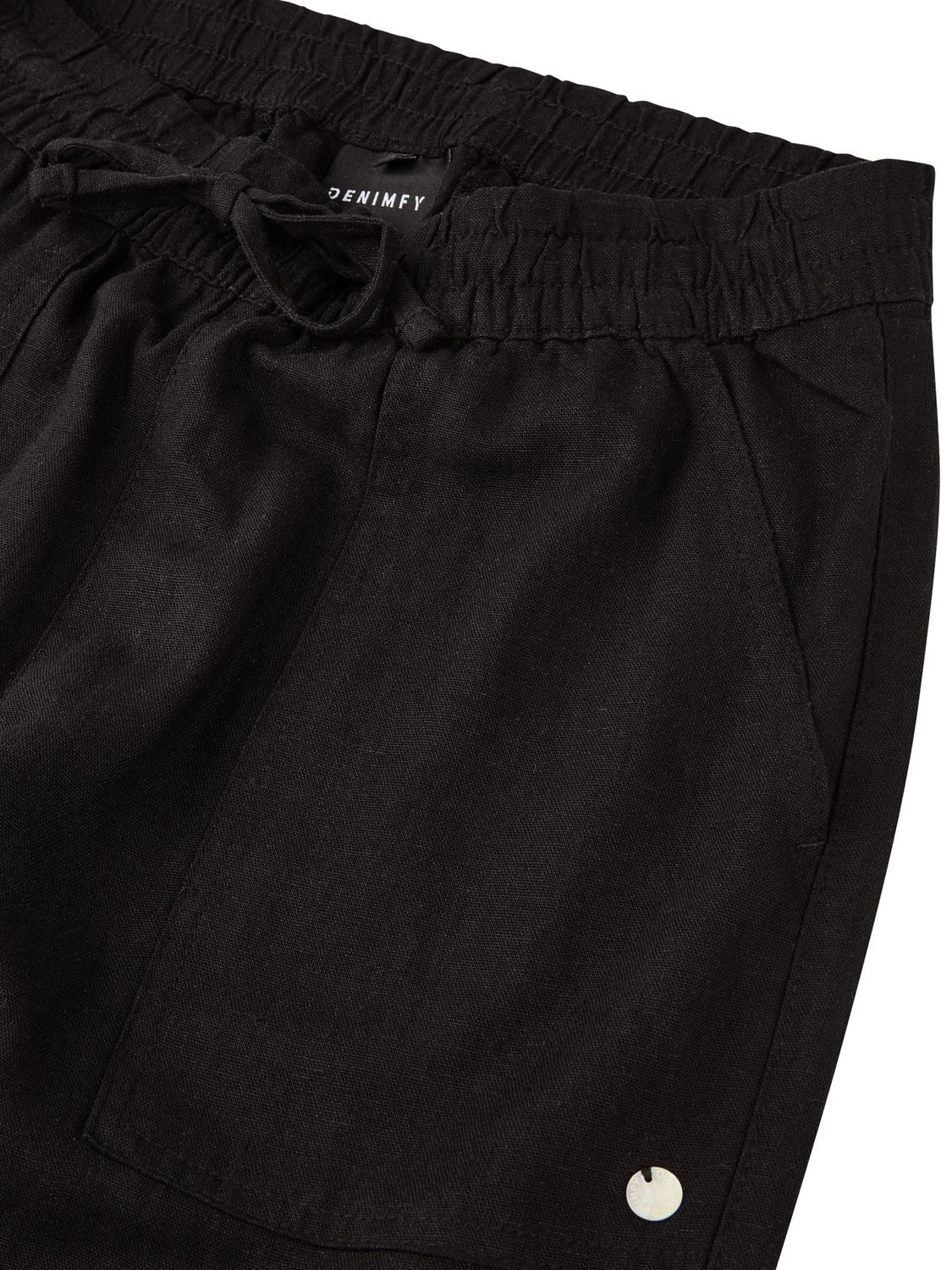 DENIMFY Chinohose Damen Leinenhose DFLinda Regular Fit Sommer Freizeithose mit Taschen