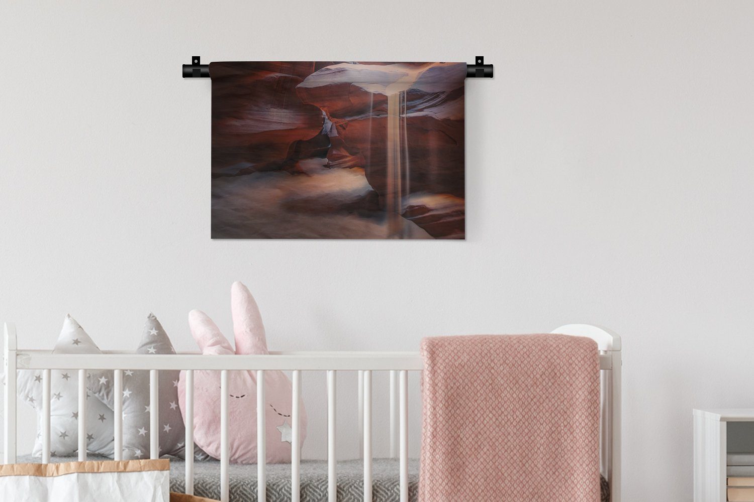 Wanddekoobjekt Natur, Wohnzimmer, Kleid, MuchoWow Kinderzimmer Schlafzimmer, Höhle für Landschaft Wandbehang, - - Wanddeko Sand -