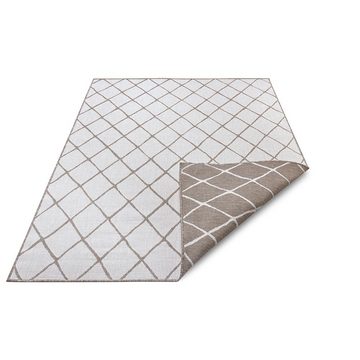 Teppich In- & Outdoor Wendeteppich Malaga Beige Creme, NORTHRUGS, rechteckig, Höhe: 5 mm