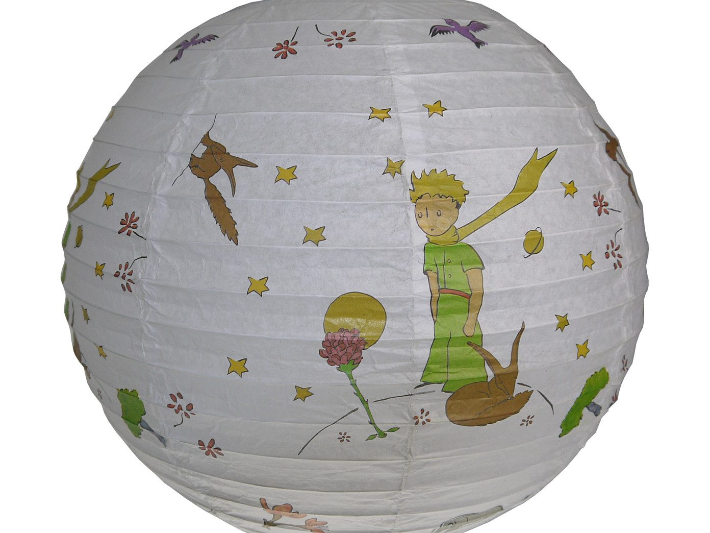 niermann Pendelleuchte Lampenschirm Papier Kleiner Prinz Ø 40cm, dimmbar, LED wechselbar, warmweiß, Papier-Lampe mit Kugel Lampenschirm DER KLEINE PRINZ für Kinderzimmer
