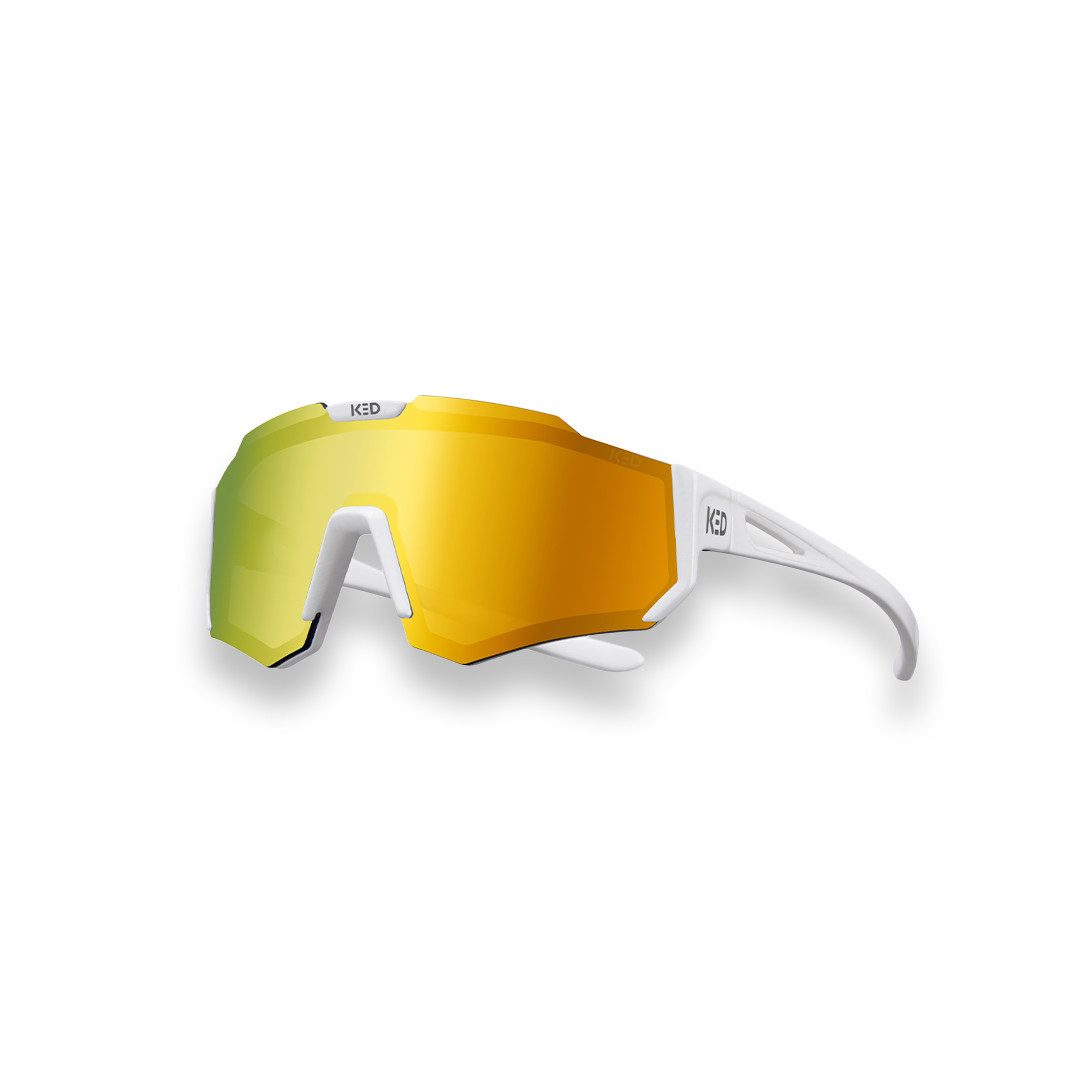 KED Fahrradbrille Ghost Kids Fahrradbrille, Ultraleicht, Stoßfeste Polycarbonat-Gläser, UV-Schutz, Alter 2-6 Jahre