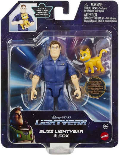 Mattel® Actionfigur Buzz Lightyear HHJ80 - Buzz Lightyear und Sox, (2-tlg)