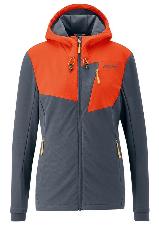 Maier Sports Softshelljacke Ofot Jacket W Outdoor Softshell-Jacke,  atmungsaktiv und wasserabweisend, Fleece-Innenseite sorgt für wohlige Wärme  auf Ski-Touren