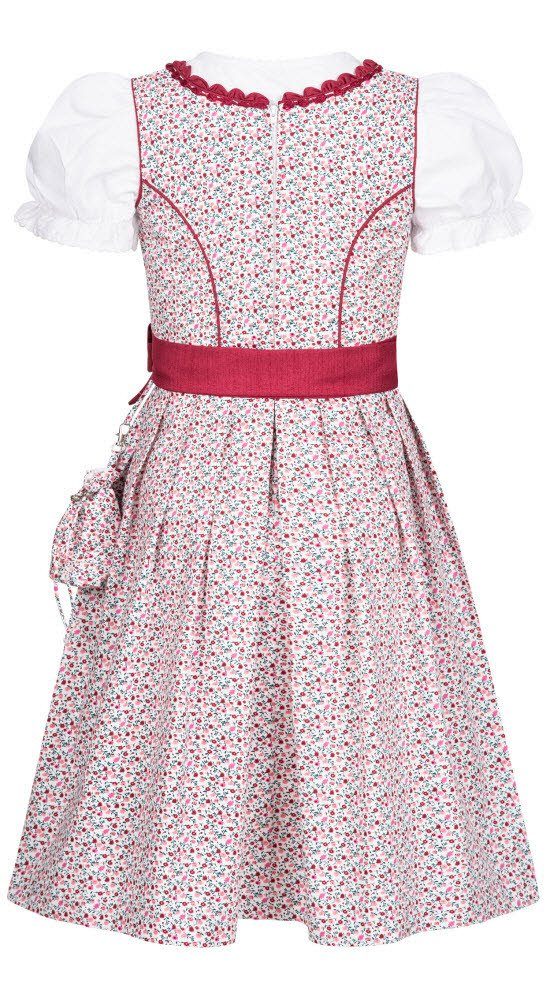 Nübler Dirndl Kinderdirndl 3-teilig Doris in Beere von Nübler - Rocklänge knielang