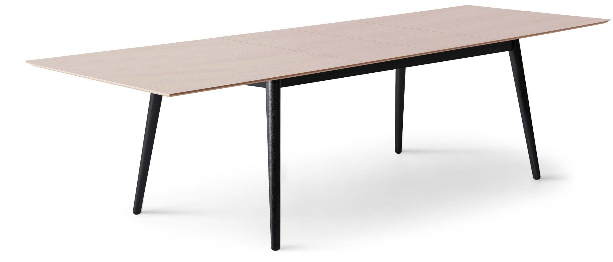 Hammel Furniture Esstisch Meza (1-St), 2 Hammel mit Natur rechteckige Tischplatte Einlegeplatten MDF, by Massivholzgestell, | Natur