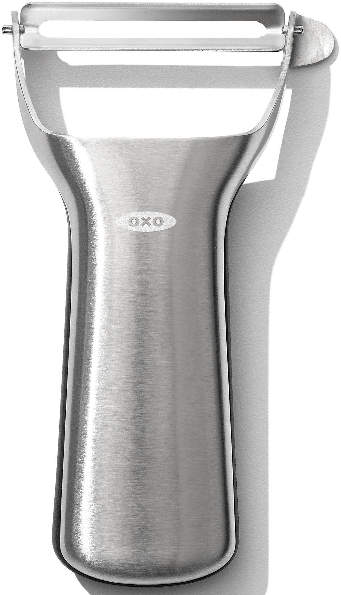 OXO Good Grips Очиститель картошки, integrierte Kartoffelaugenentferner, Edelstahl