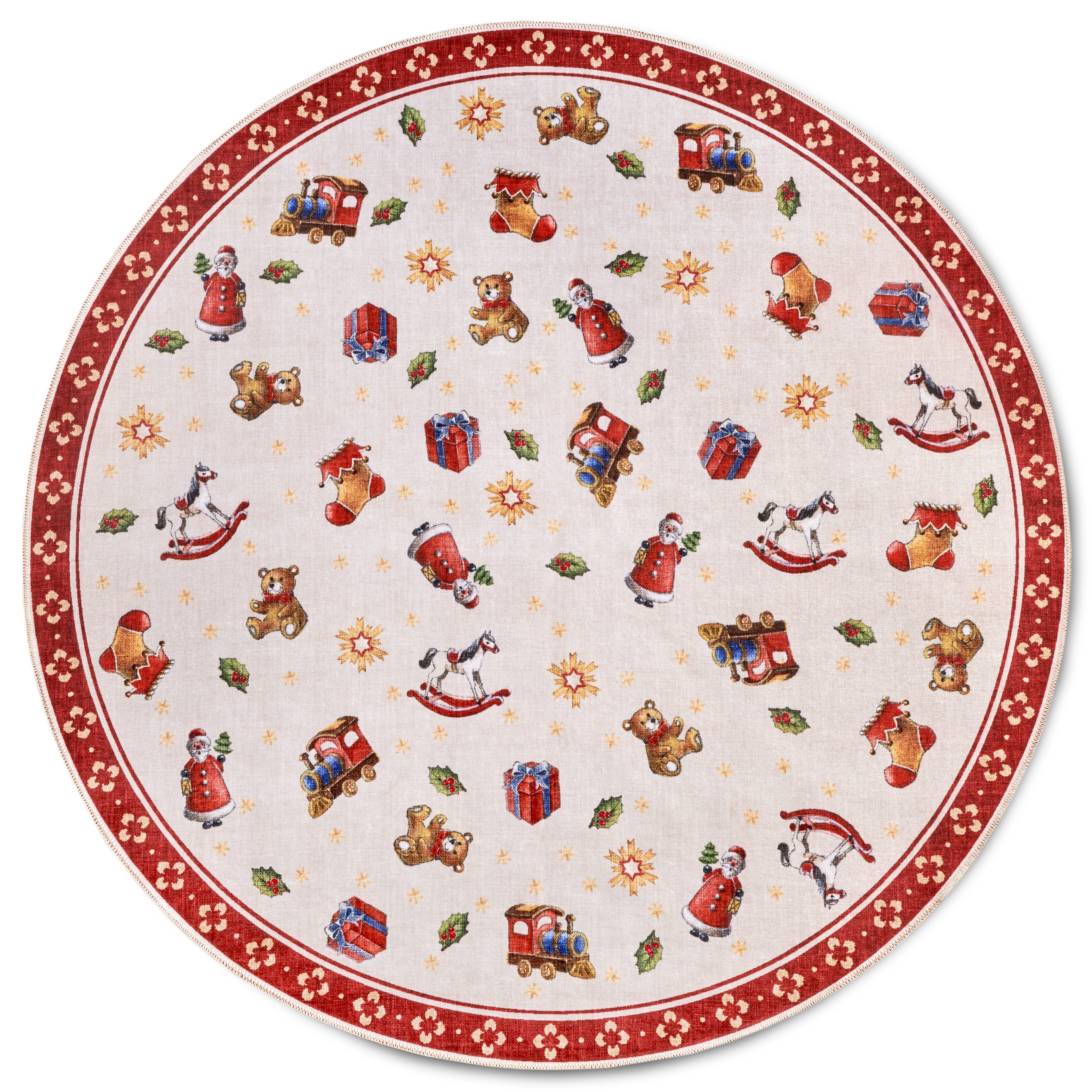 Villeroy & Boch Teppich Nostalgic Toy's Delight, eckig, rund und Läufer, Höhe: 3 mm, Weihnachten, Wohnzimmer, Flur, Geschenk, Toys Delight, Dekoration – Bild 2 von 5