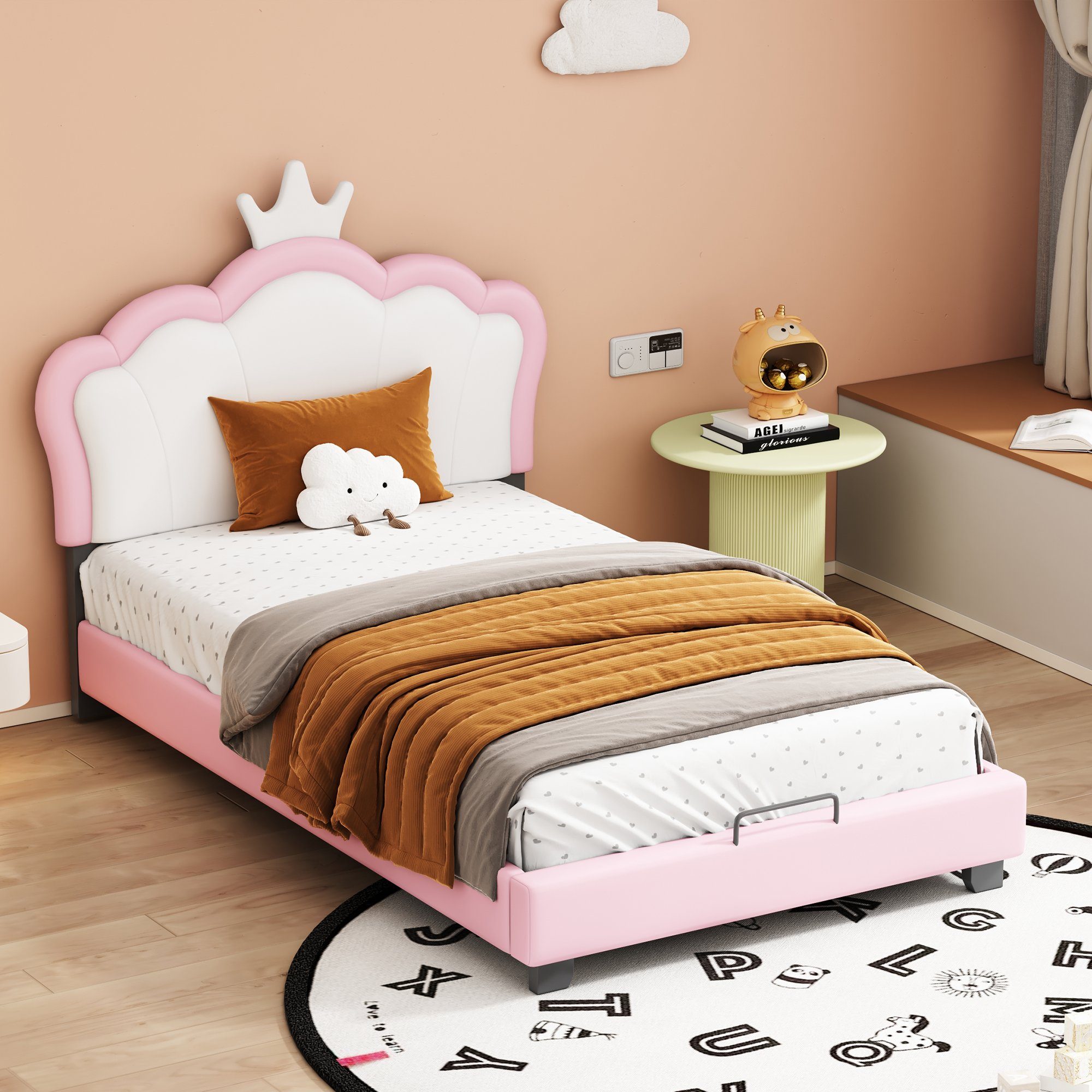 REDOM Bett Kinderbett Polsterbett Gästebett 90*200cm günstig online kaufen