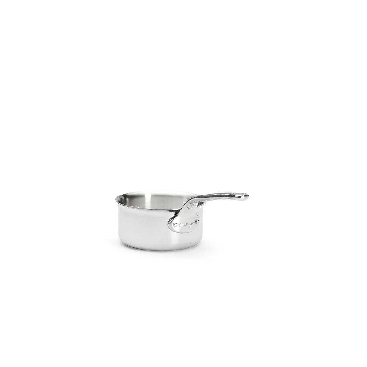 de Buyer Kasserolle Affinity, Stiel 14 cm / 1,2 L - Edelstahl-Mehrschichtmaterial