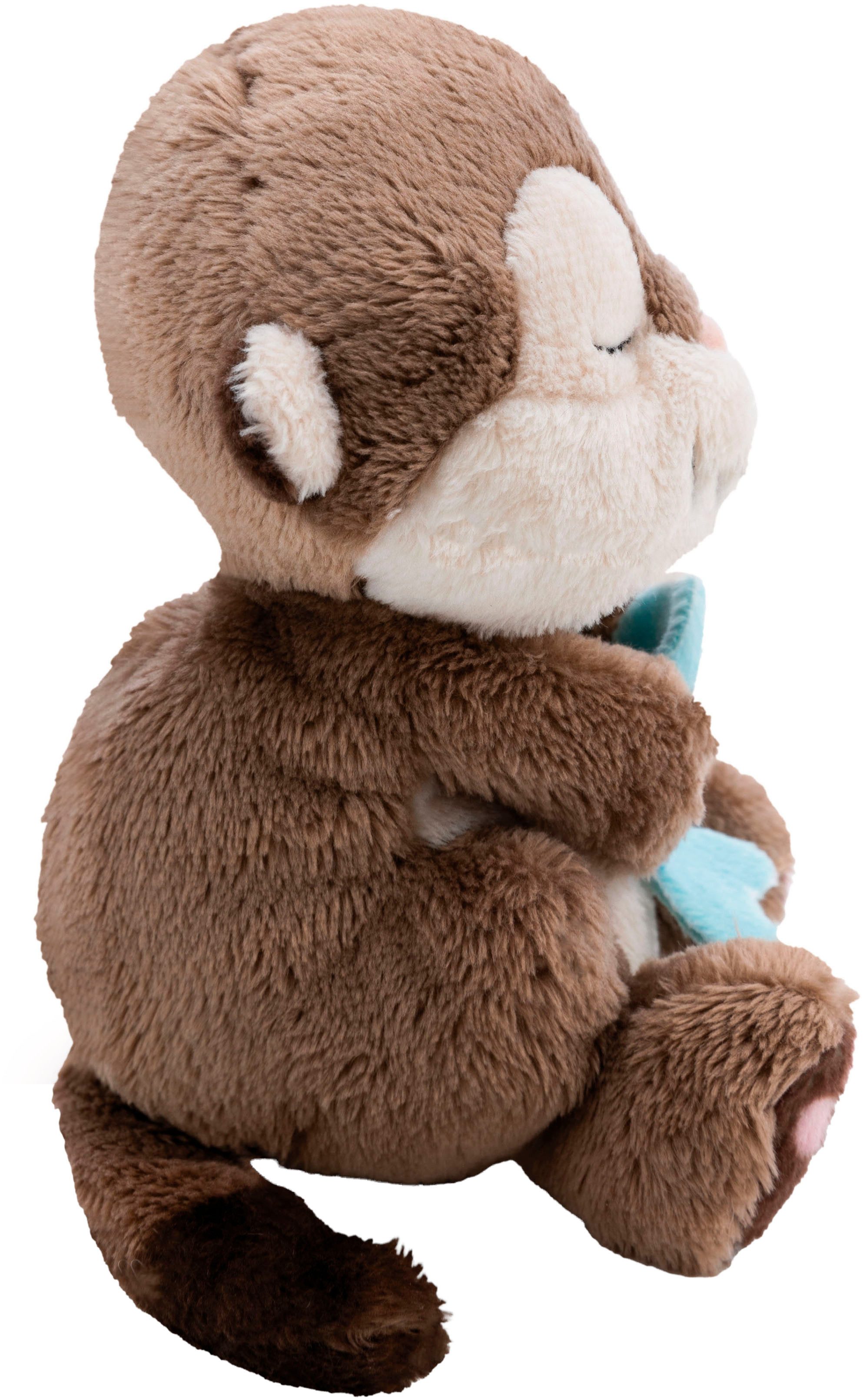 Nici Kuscheltier Sleeping Pets, Otter mit Fisch 12cm schlafend im Körbchen