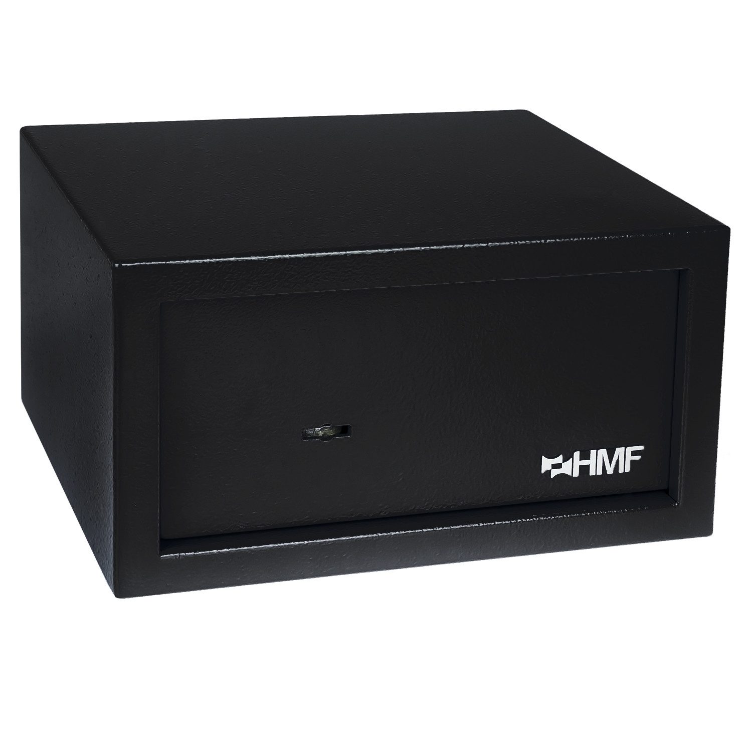 HMF Möbeltresor Safe Tresor mit Schlüssel, Möbeltresor, mit Doppelbartschloss, 31 x 17 x 25 cm, Schwarz