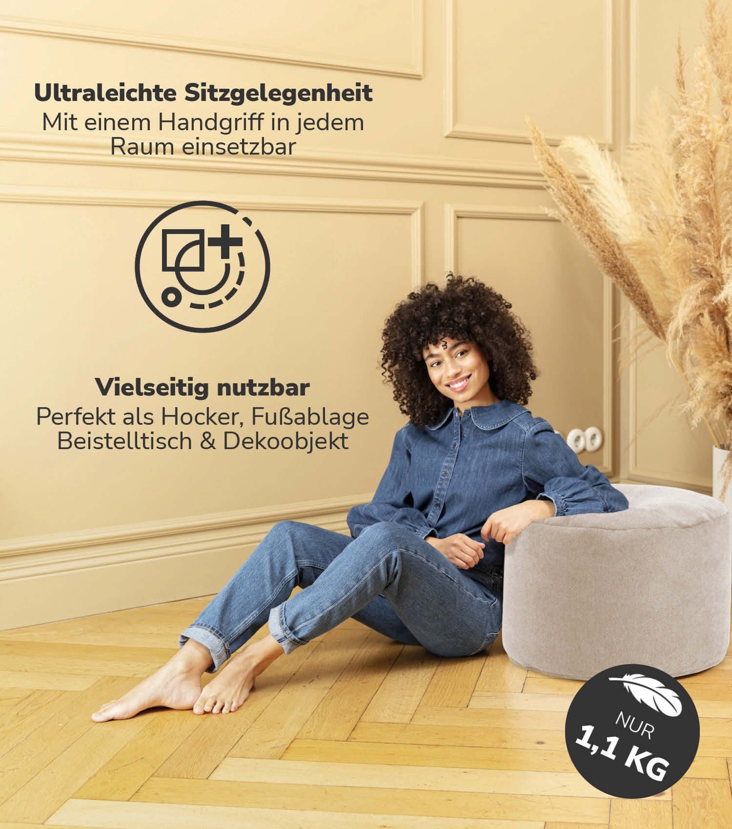 mokebo Pouf Der Ruhepouf (aus Webstoff), günstig online kaufen