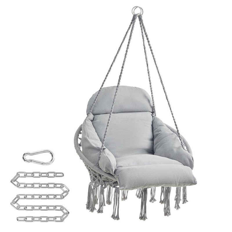 SONGMICS Подвесноые стулья, Hängestuhl, Hängeschaukel, bis 120 kg belastbar