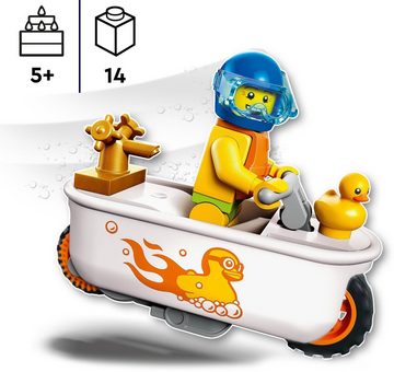 LEGO® Konstruktionsspielsteine Badewannen-Stuntbike (60333), LEGO® City Stuntz, (14 St), Made in Europe