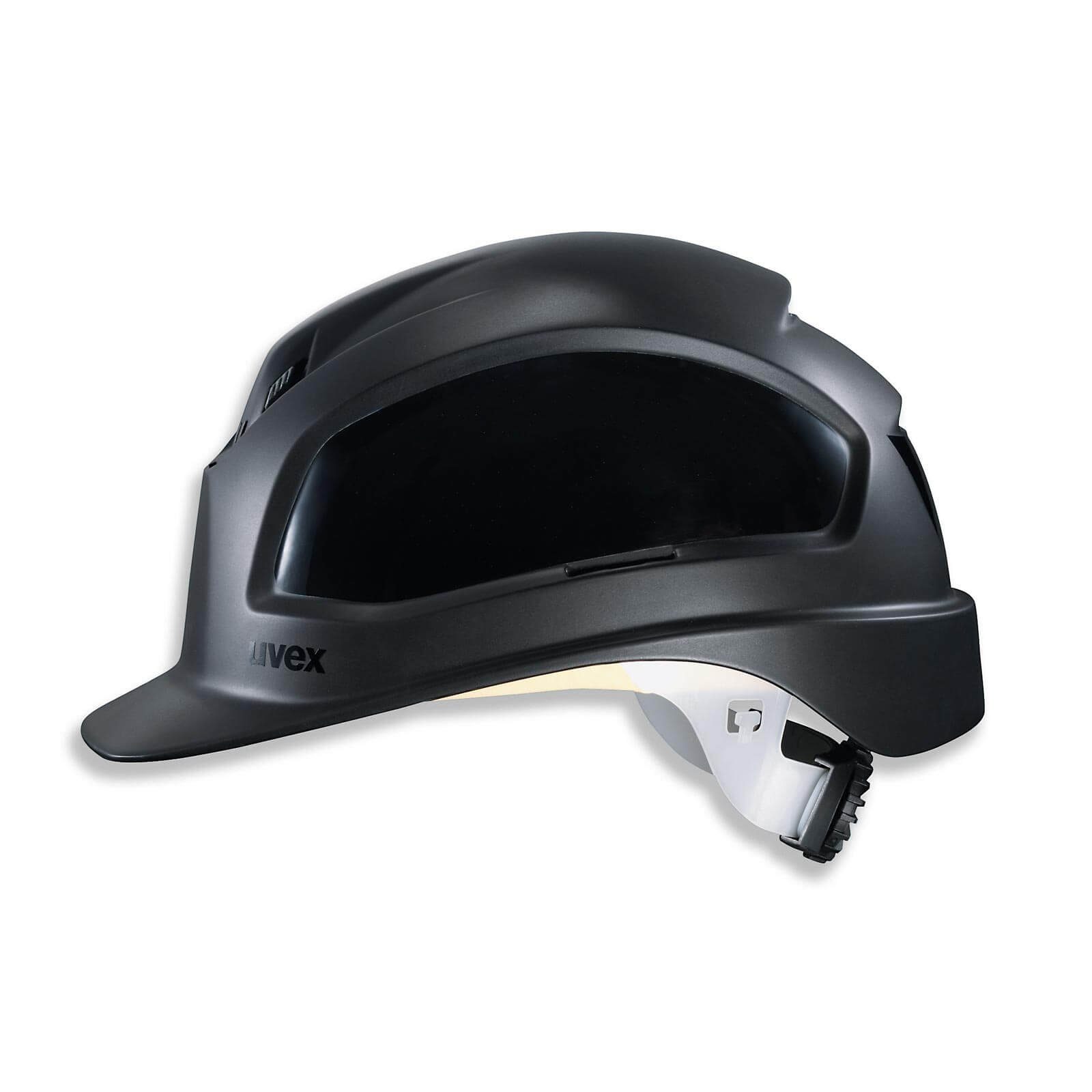 Uvex schwarz B-WR Arbeitsschutz-Helm, Bauhelm Schutzhelm Baustellenhelm, pheos -