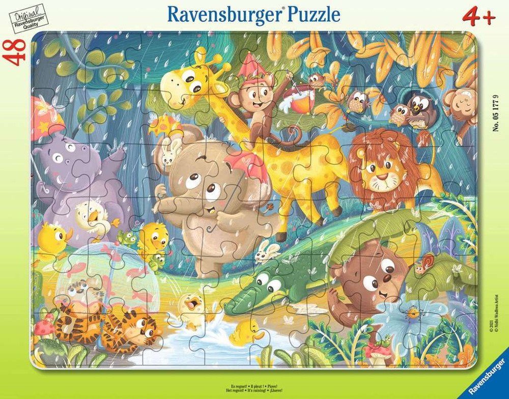 regnet! 05177, Puzzle Puzzleteile Puzzle Rahmen Kinder Teile 48 48 Ravensburger Es Ravensburger