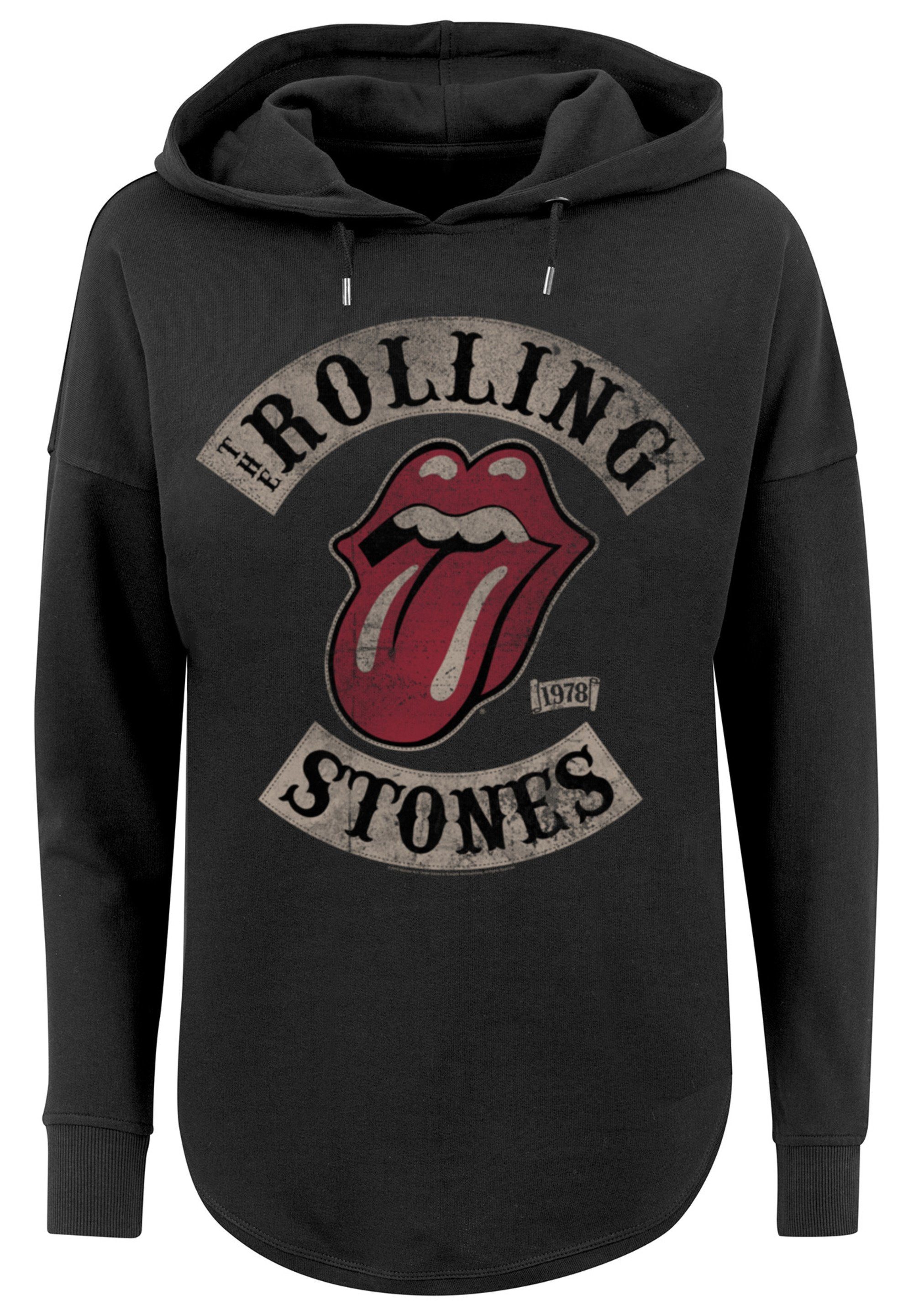 F4NT4STIC Kapuzenpullover The Rolling Tour Stones Rockband Print '78 Black schwarz