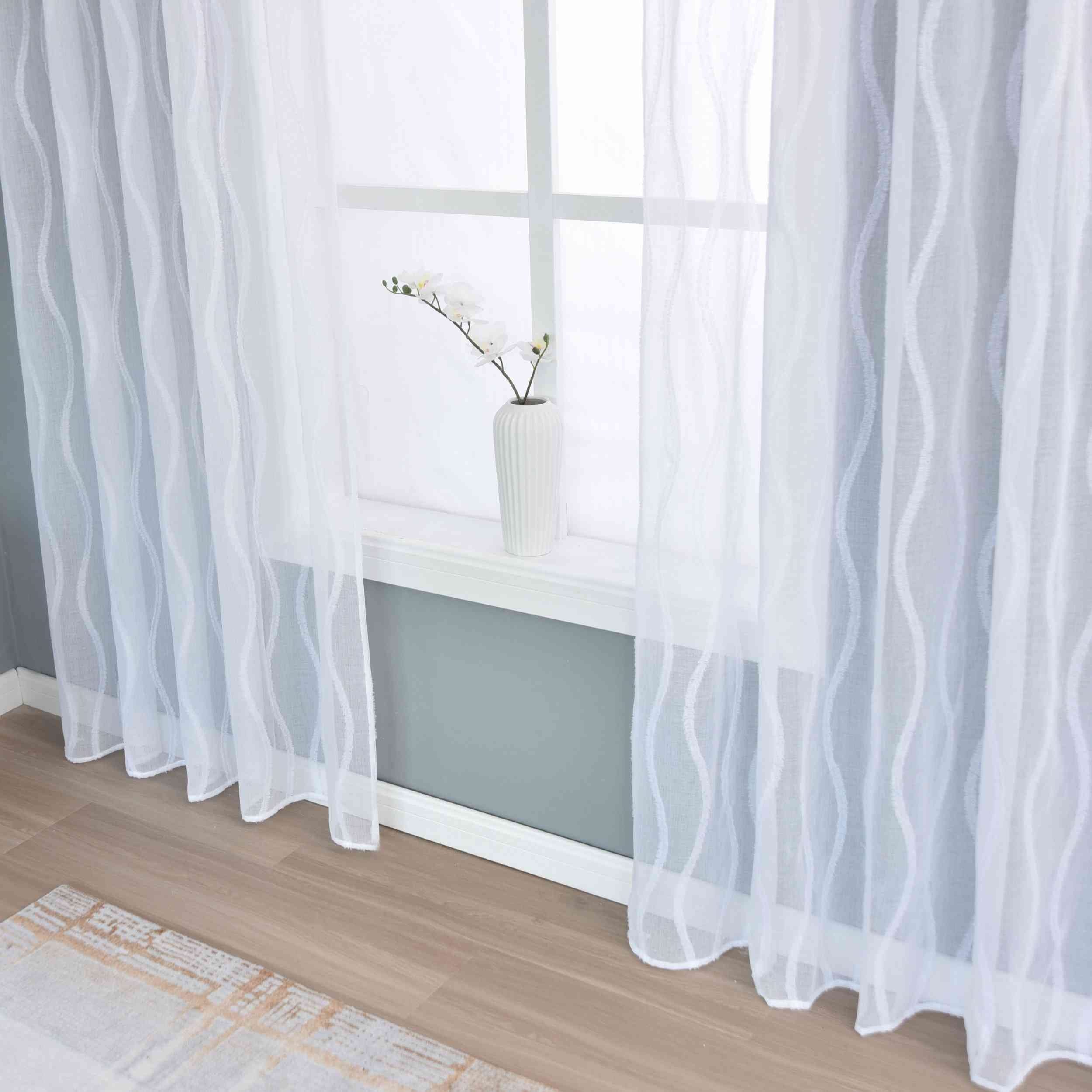 Gardinenbox Gardine (2 St), Multifunktionsband, transparent, Polyester, »VA günstig online kaufen