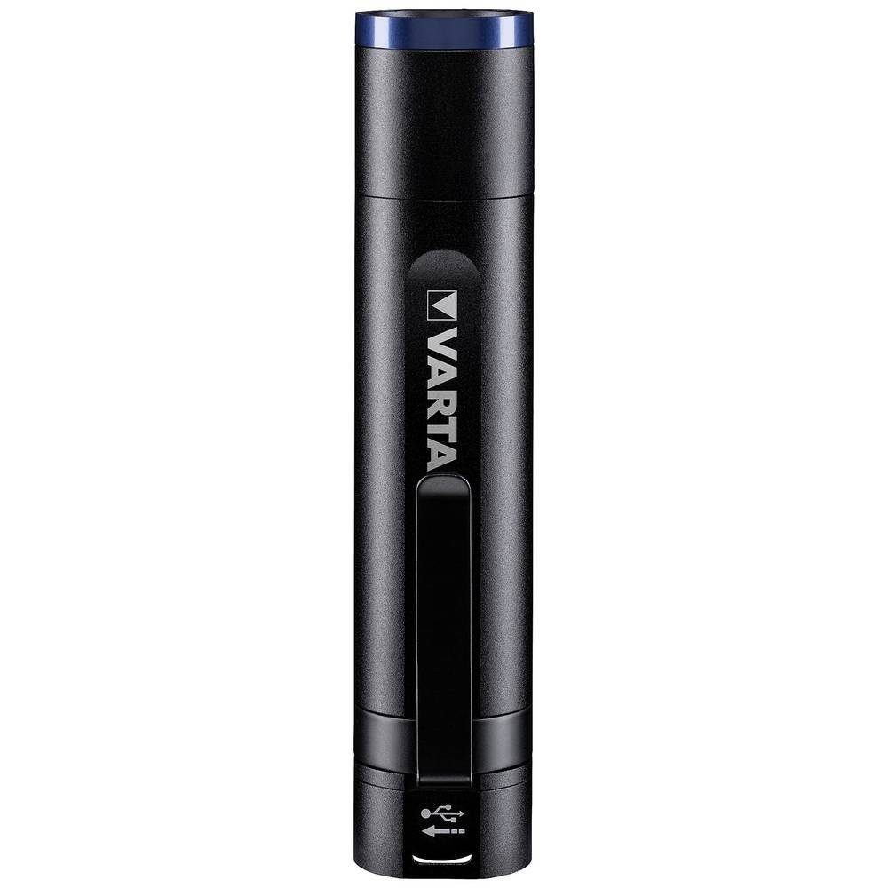 VARTA Taschenlampe mit Akku, mit Gürtelclip, mit USB-Schnittstelle, verstellbar