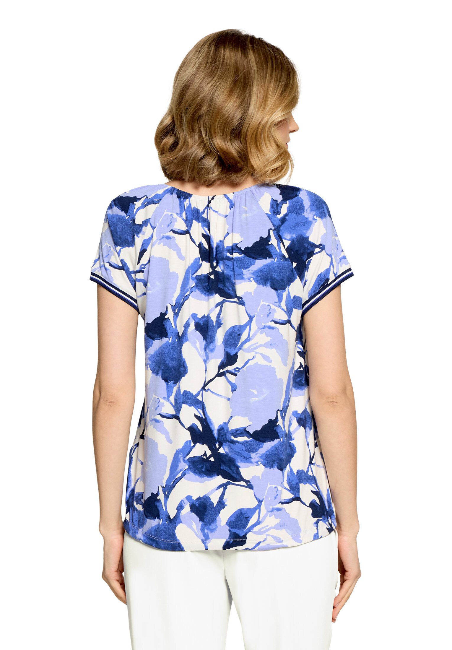 Betty Barclay Kurzarmshirt Damen mit Raffung (1-tlg)