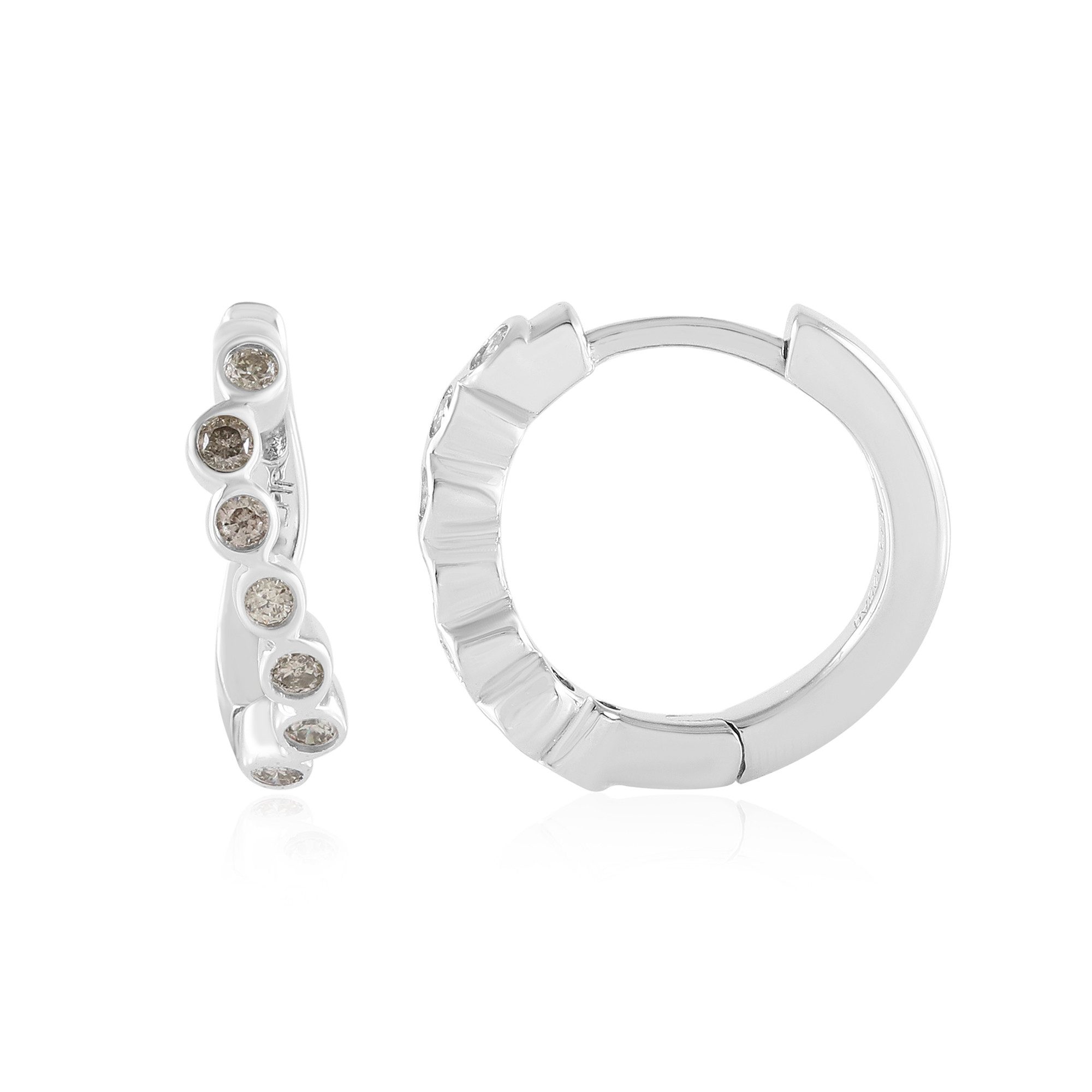 Cavill Ohrring-Set Schokoladen-Diamant-Silber-Ohrringe (2-tlg)
