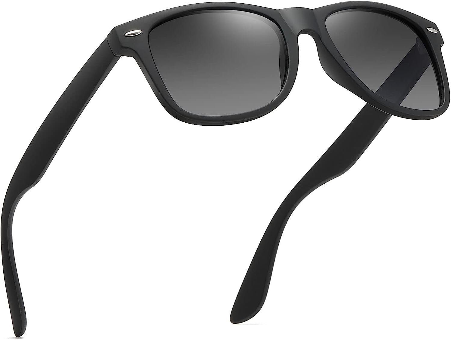 NATICY Sonnenbrille Sonnenbrille Herren Damen Polarisiert Retro Stil Rechteckig Klassisch