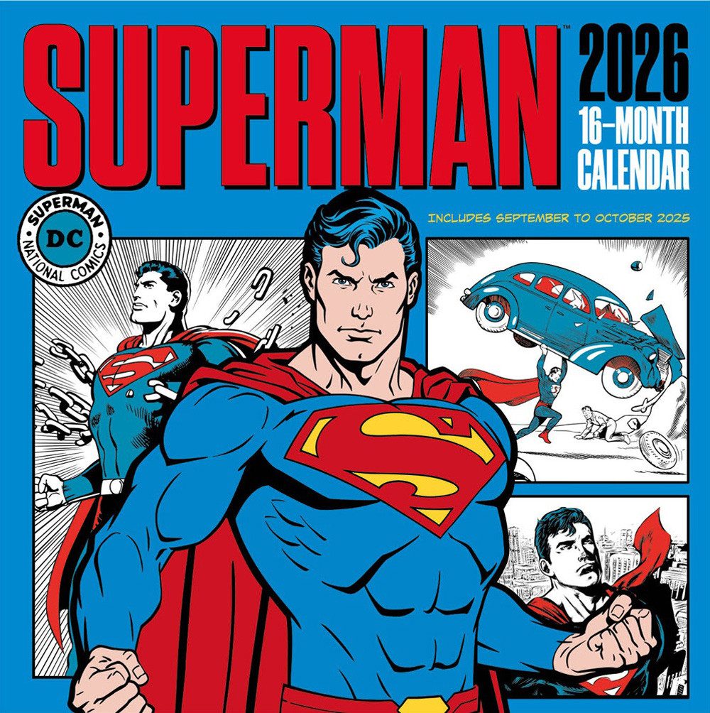 Wandkalender Календари 2026 Superman - Настенный календарь 30x30 cm