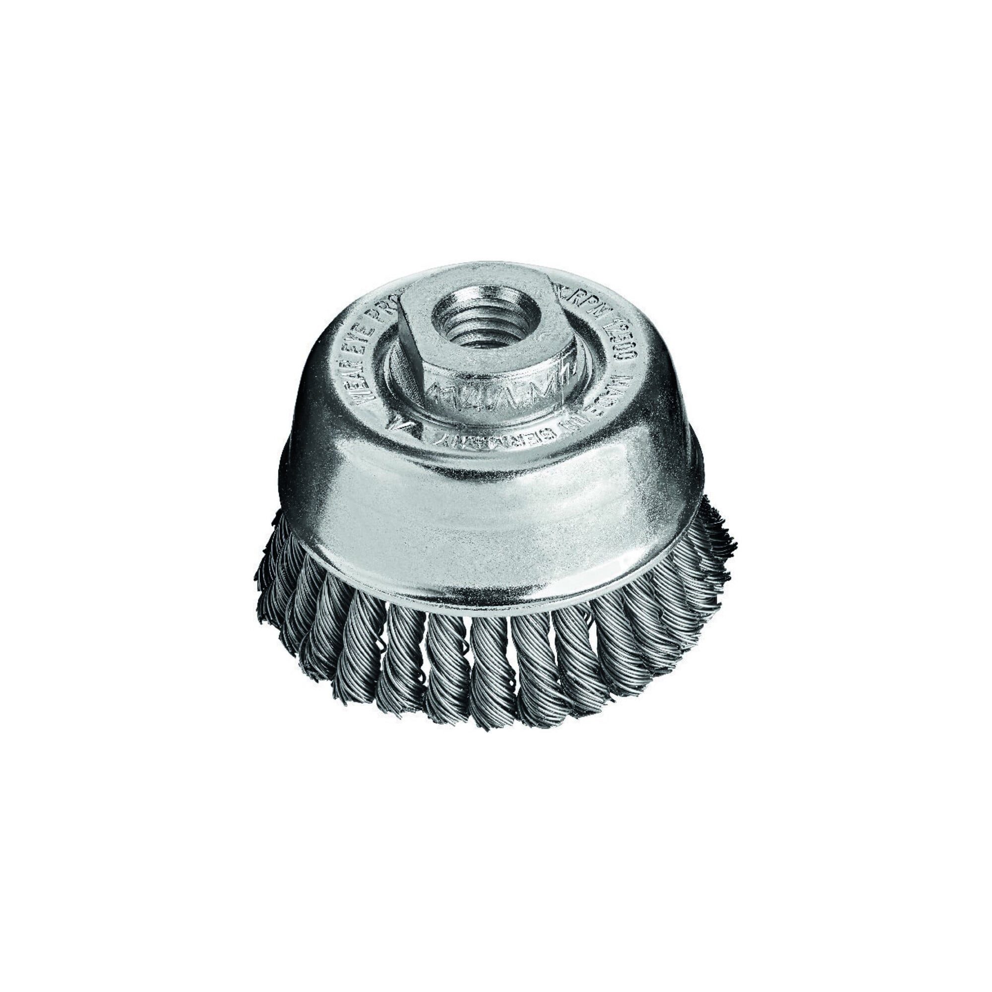 Lessmann Rundbürste Lessmann Topfbürste Stahldraht gezopft 65x0,5mm Besatz 30x6mm gez.Drah
