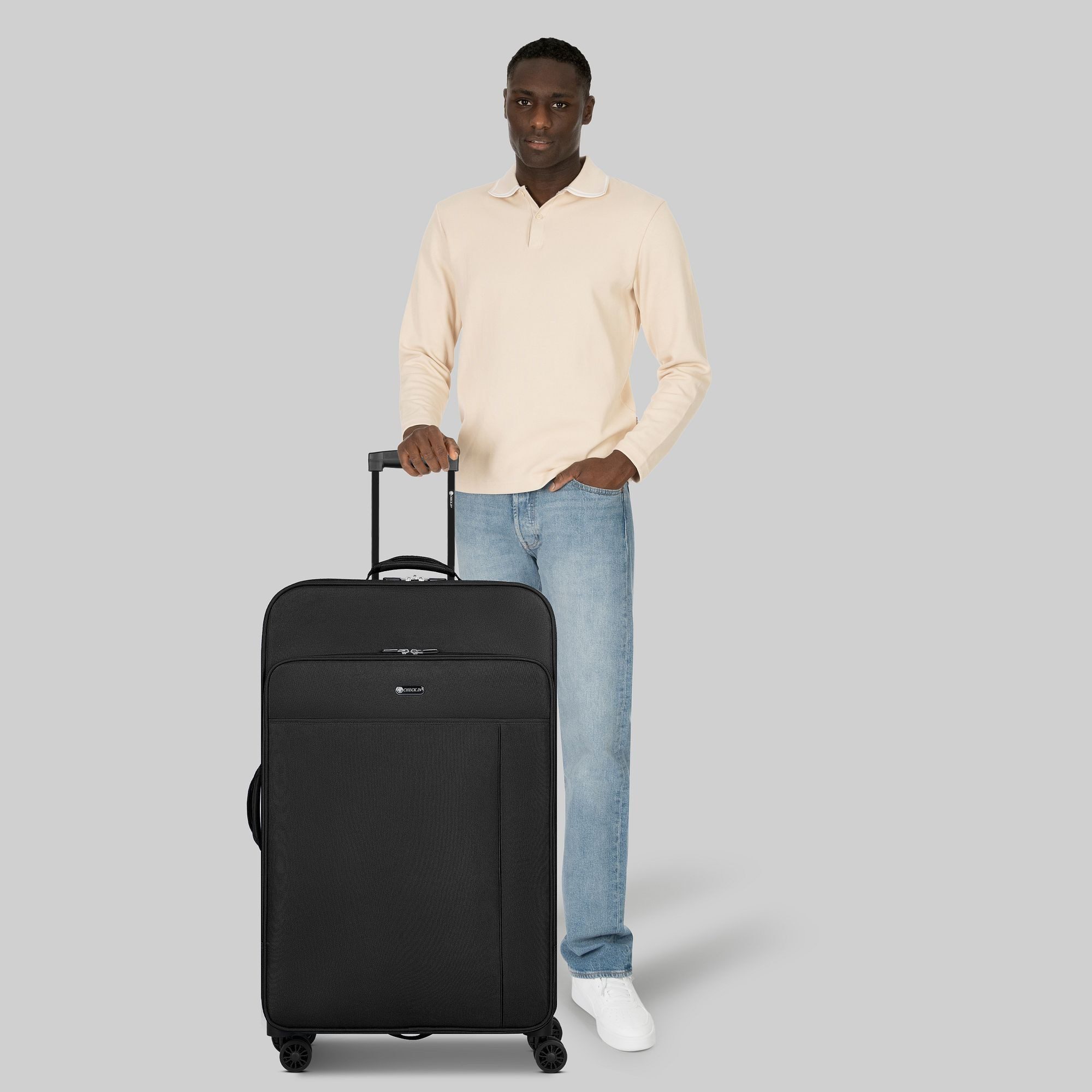 CHECK.IN® Weichgepäck-Trolley Sevilla 2.0, 4 Rollen, Polyester