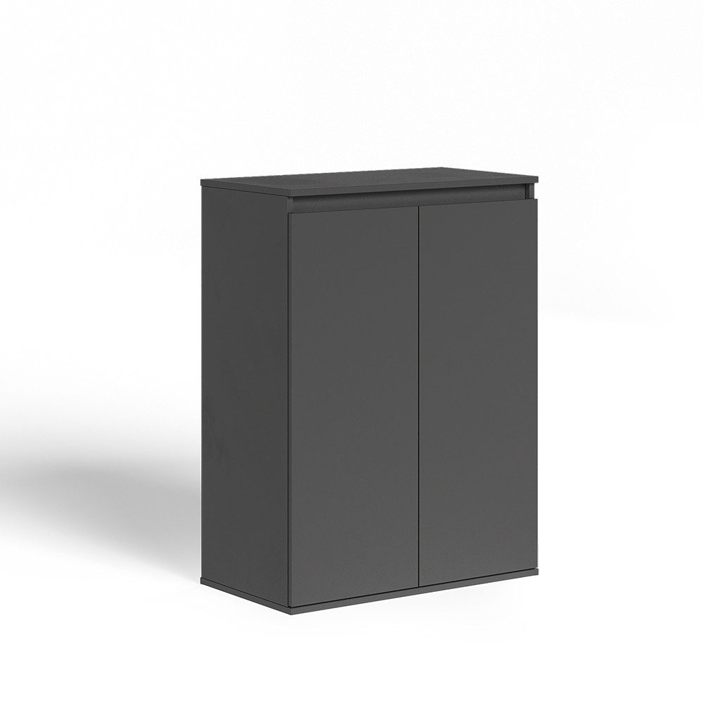 Vicco Kommode Claus, Anthrazit, 74 x 99.6 cm mit 2 Türen (1 St)