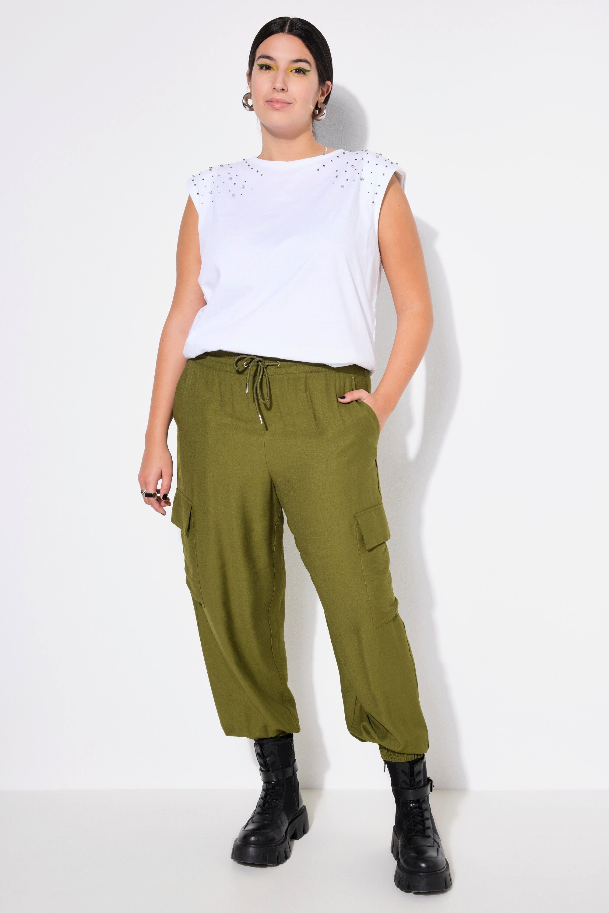Studio Untold Funktionshose Cargohose Wide Shape günstig online kaufen