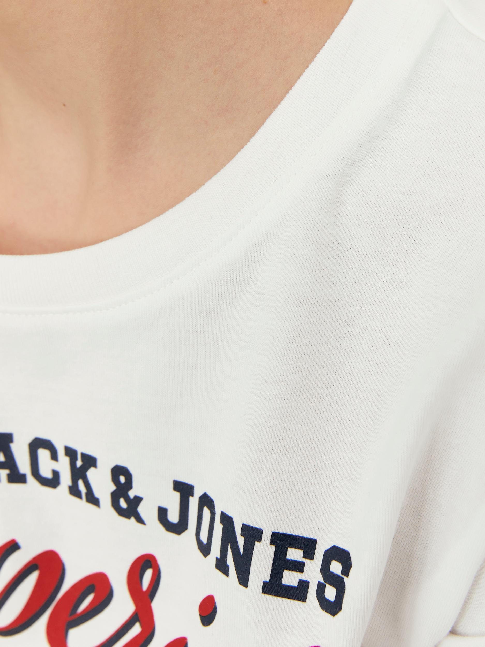 JNR & 2 Junior Cloud SS Dancer Rundhalsshirt Jack JJELOGO NECK AW23 COL Jones NOOS TEE