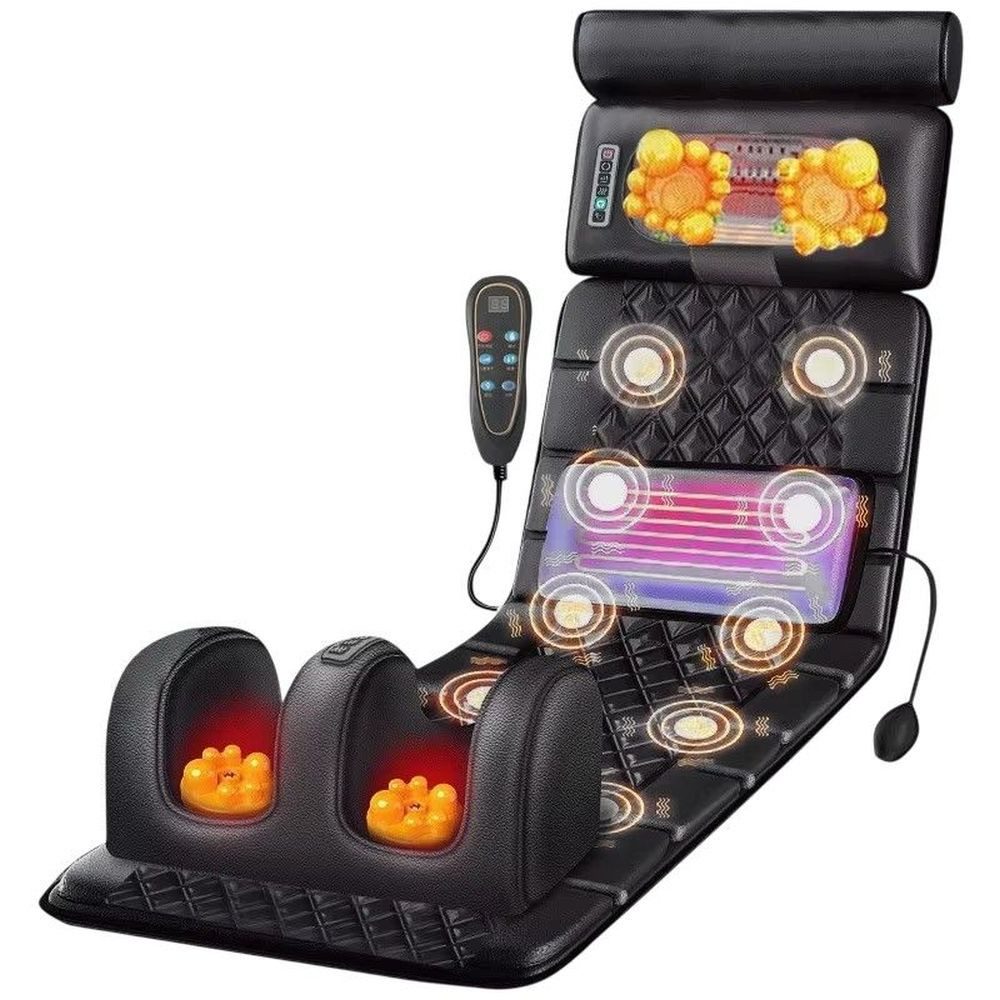 Shiatsu-Massagesitzauflage Massageauflage Shiatsu Ganzkörper mit Wärme Luftkissen Vibration DE.