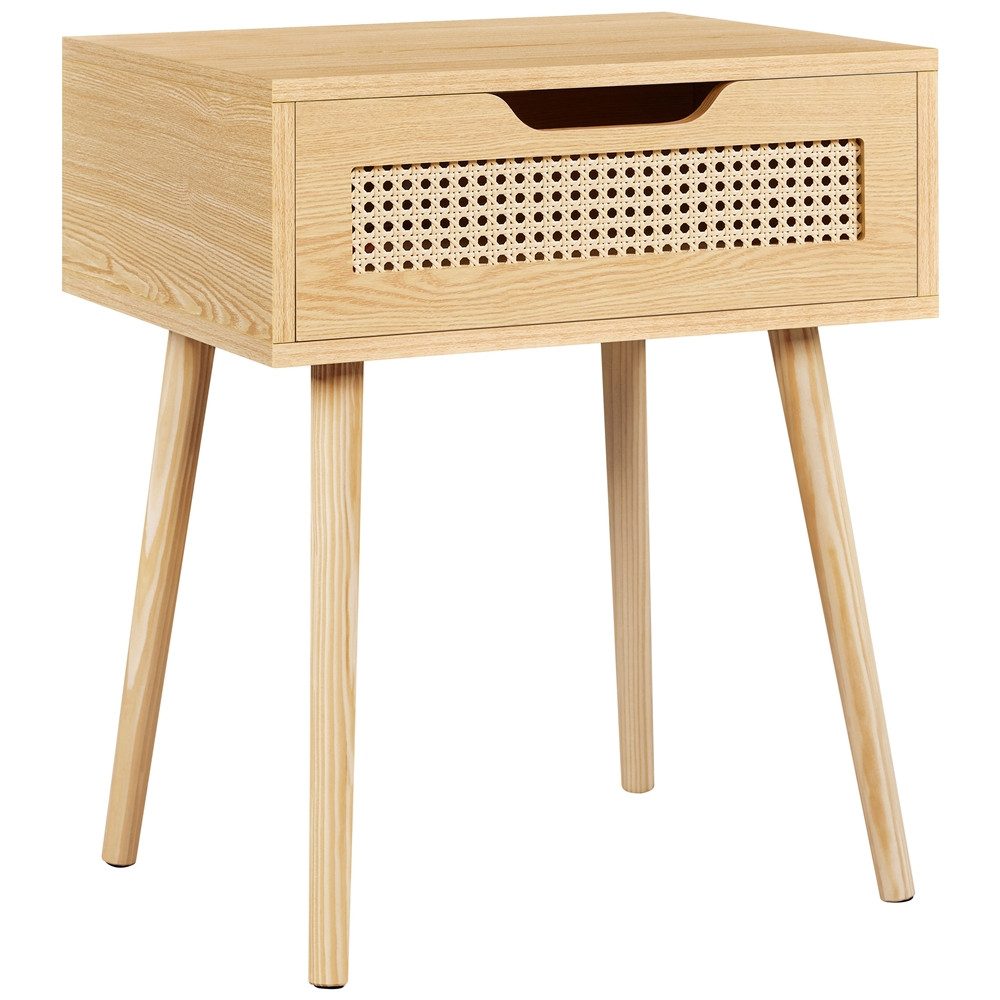 Yaheetech Nachttisch Ratten Beistelltisch (1-St), Nachtkommode mit 1 Schubl günstig online kaufen