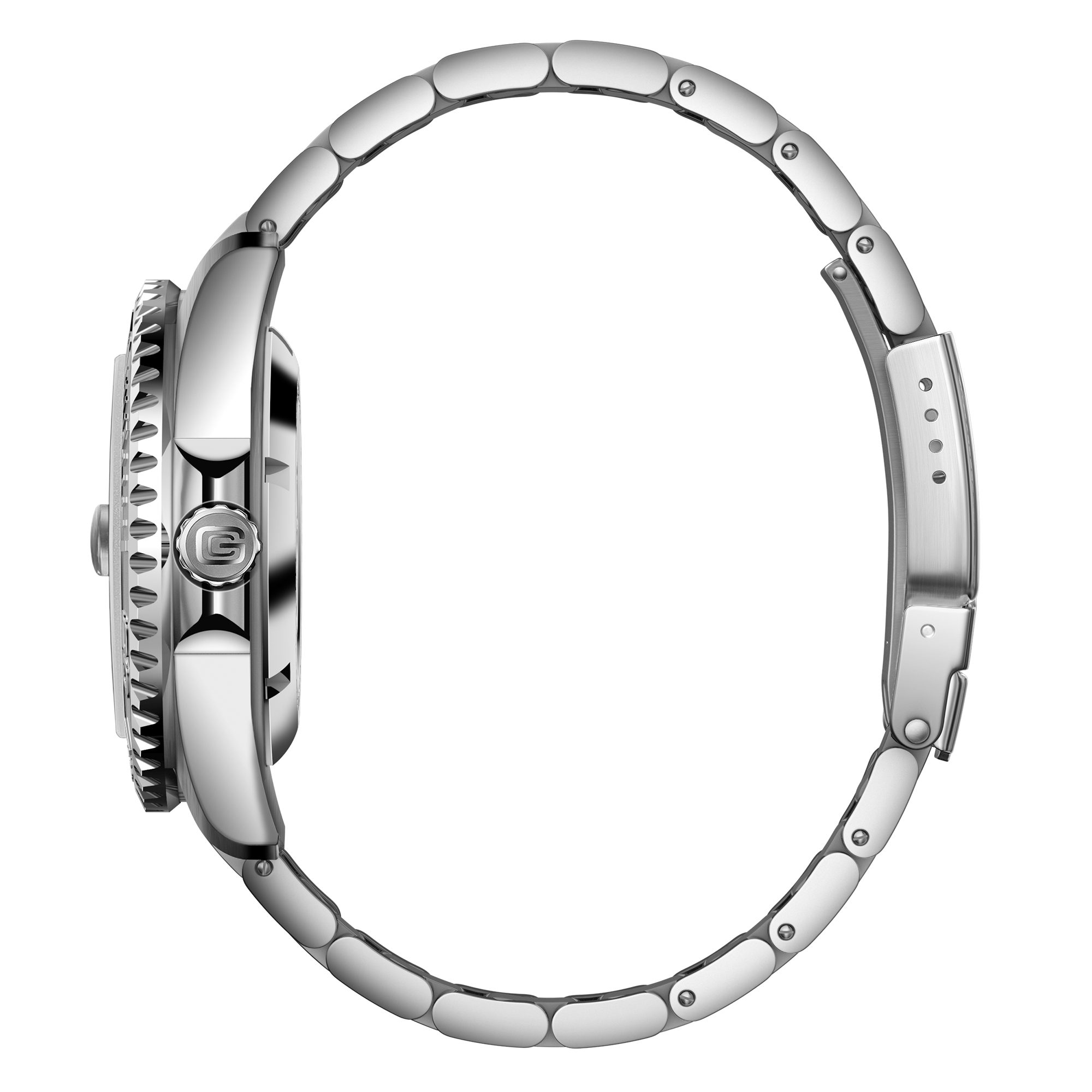 Gigandet Automatikuhr OCEAN KING G404-001M, Made in Germany, Saphirglas, Edelstahl-Inlay, Swiss SuperLuminova – Bild 5 von 5