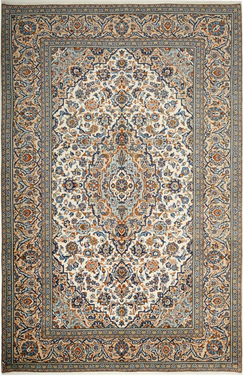 Orientteppich Keshan 200x304 Handgeknüpfter Orientteppich / Perserteppich, Nain Trading, rechteckig, Höhe: 12 mm