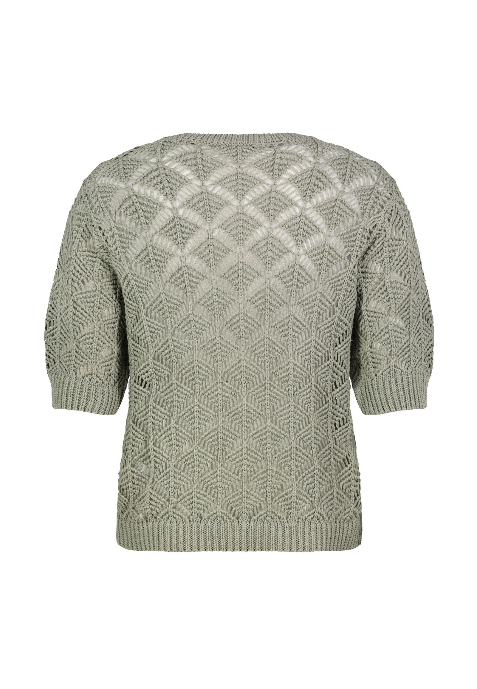 Eight2Nine Strickpullover Strickshirt mit Ajour-Muster Ajour Lochstrick-Pul günstig online kaufen