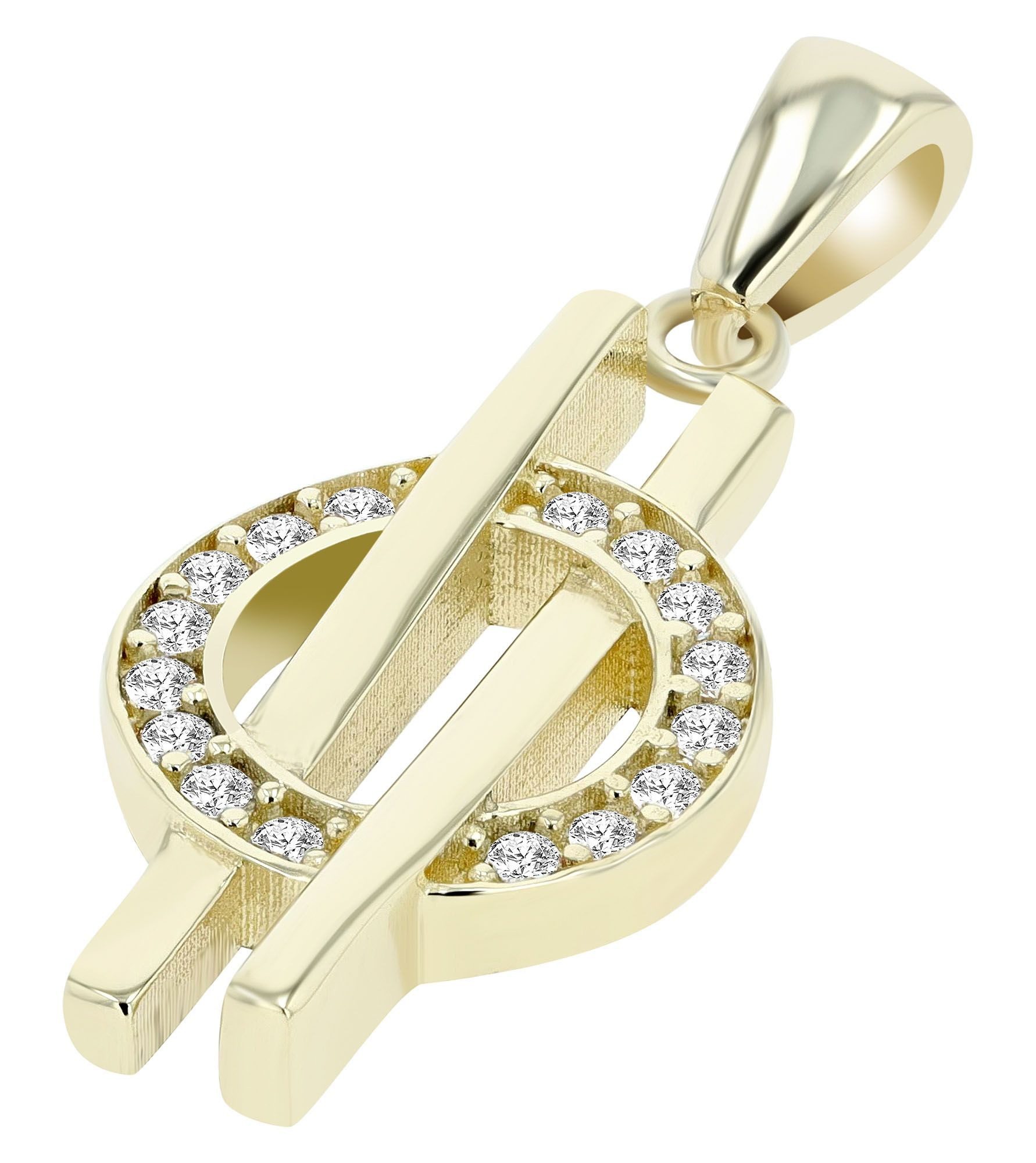 Adelia´s Kettenanhänger Damen Anhänger aus 333 Gold mit Zirkonia, Perfekt a günstig online kaufen