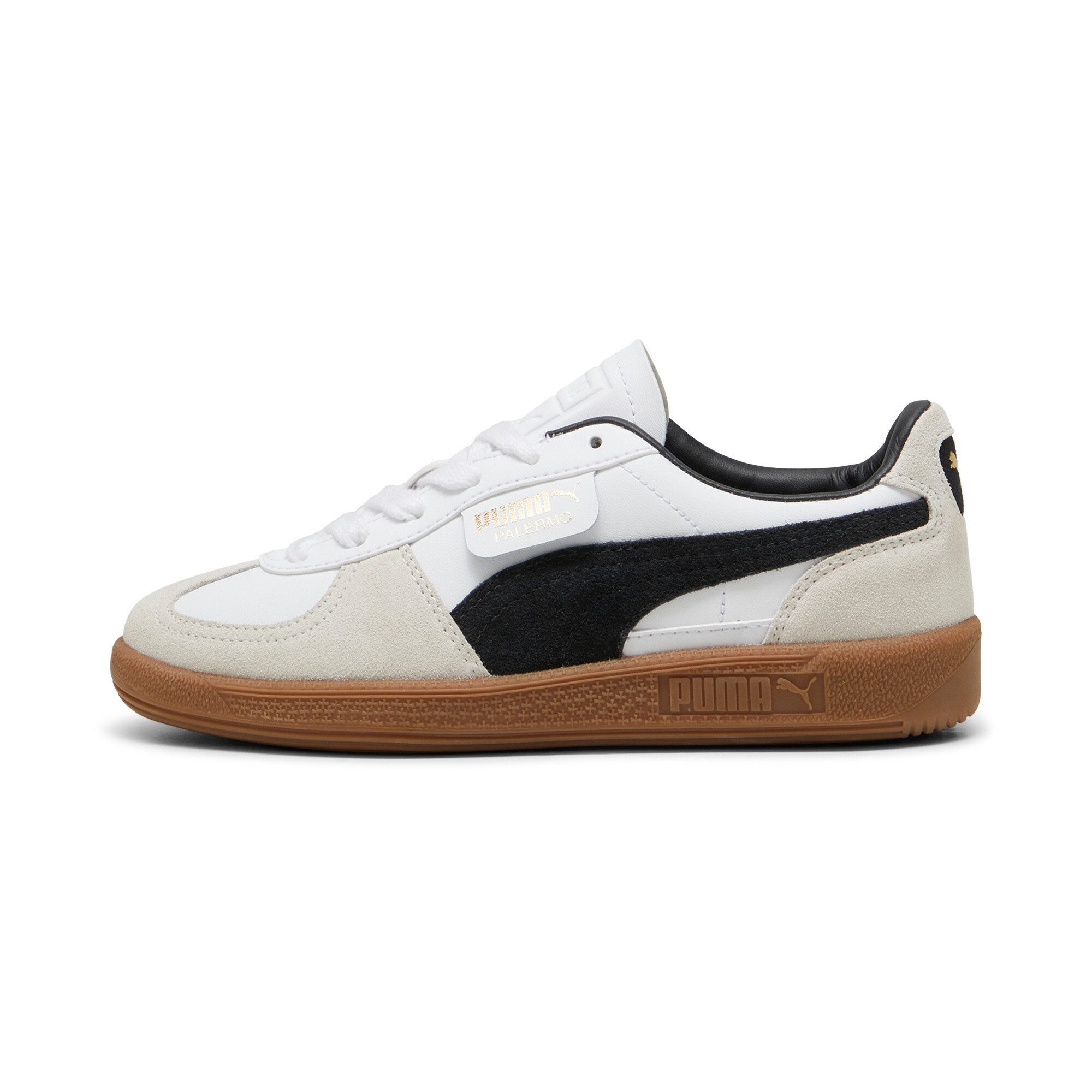 PUMA PALERMO LTH JR Sneaker mit leicht profilierter Gummisohle, mit Schnürung, sportlicher Stil