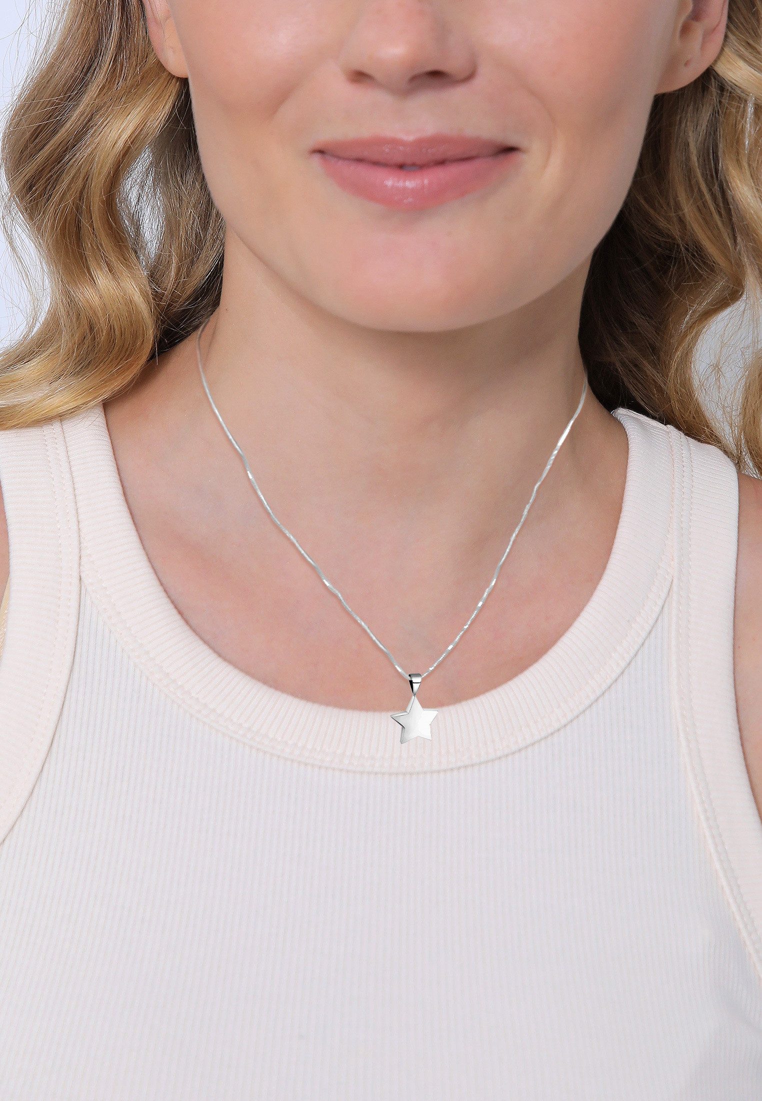 Nenalina Kettenanhänger Stern Star Astro Basic Trend Symbol 925 Silber günstig online kaufen