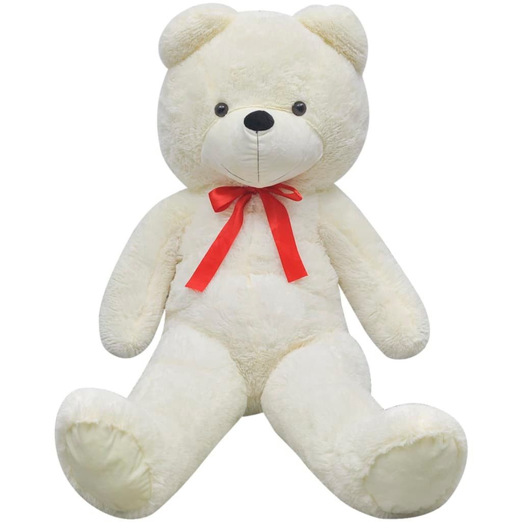 vidaXL Greifspielzeug Teddybär Kuscheltier Plüsch Weiß 242 cm