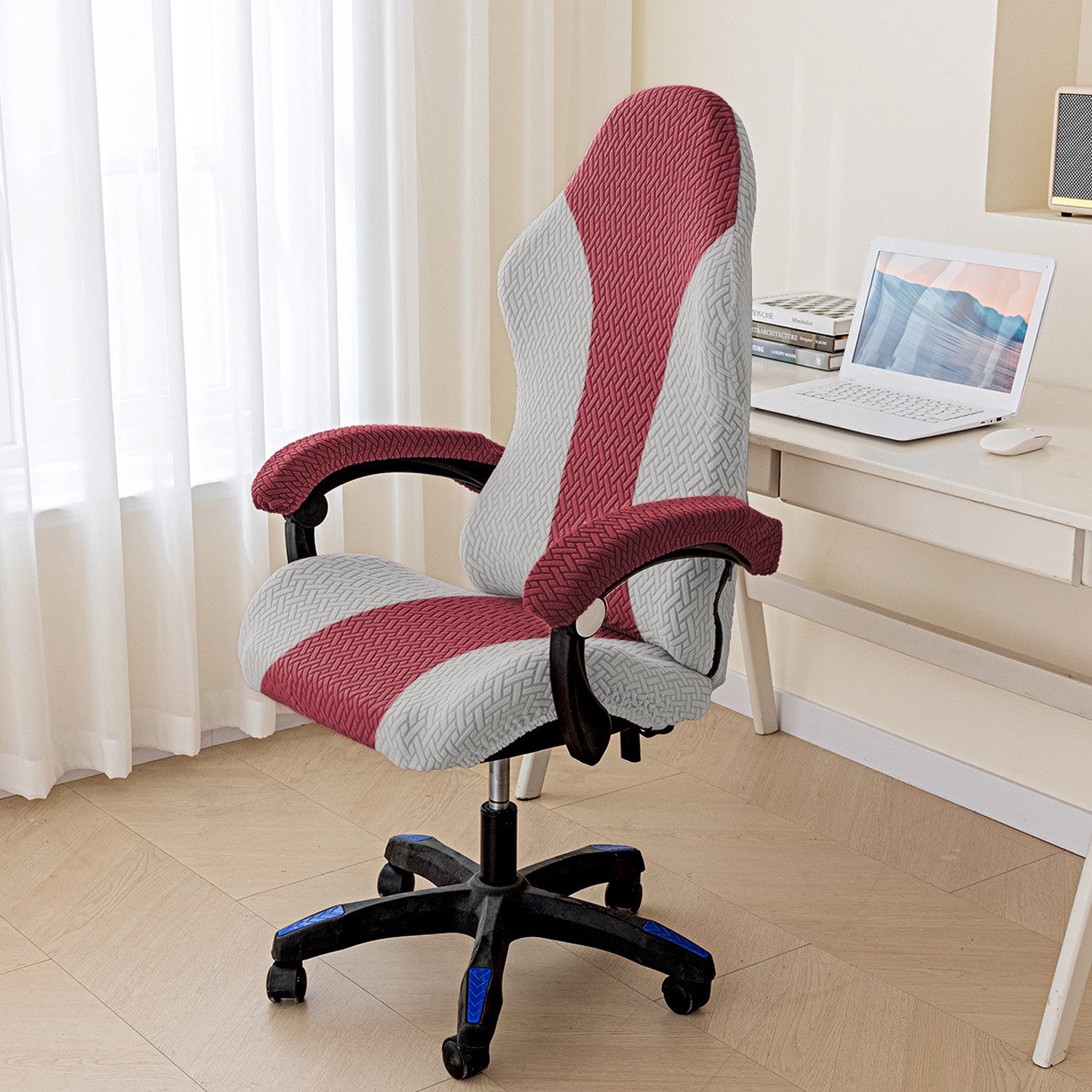 BYSURE Bürostuhlhusse, Elastischer Gaming-Stuhlbezug für staubdichten günstig online kaufen