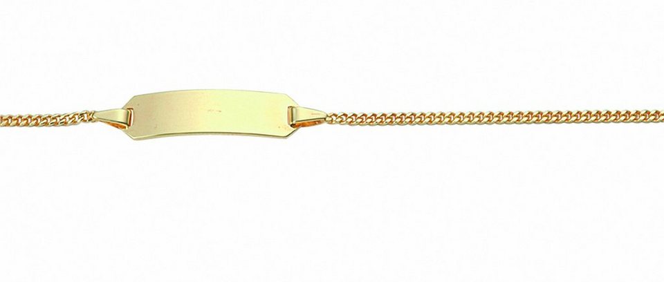Adelia´s Goldarmband 333 Gold Flach Panzer Armband 14 cm, 333 Gold  Goldschmuck für Damen, Maße - Breite 1,4 mm