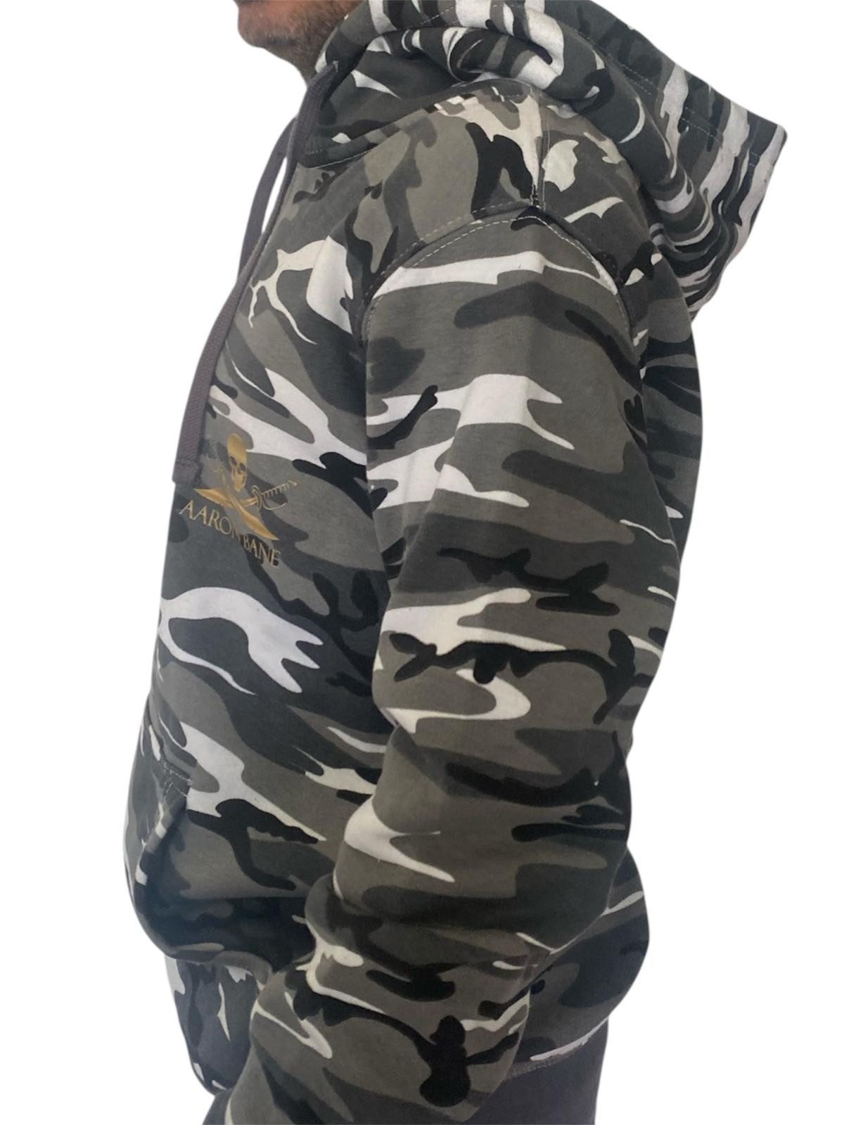 Aaron Bane Hoodie Aaron Bane Camo Zipper Hoodie Herren Kapuzenjacke S–10XL Big Size