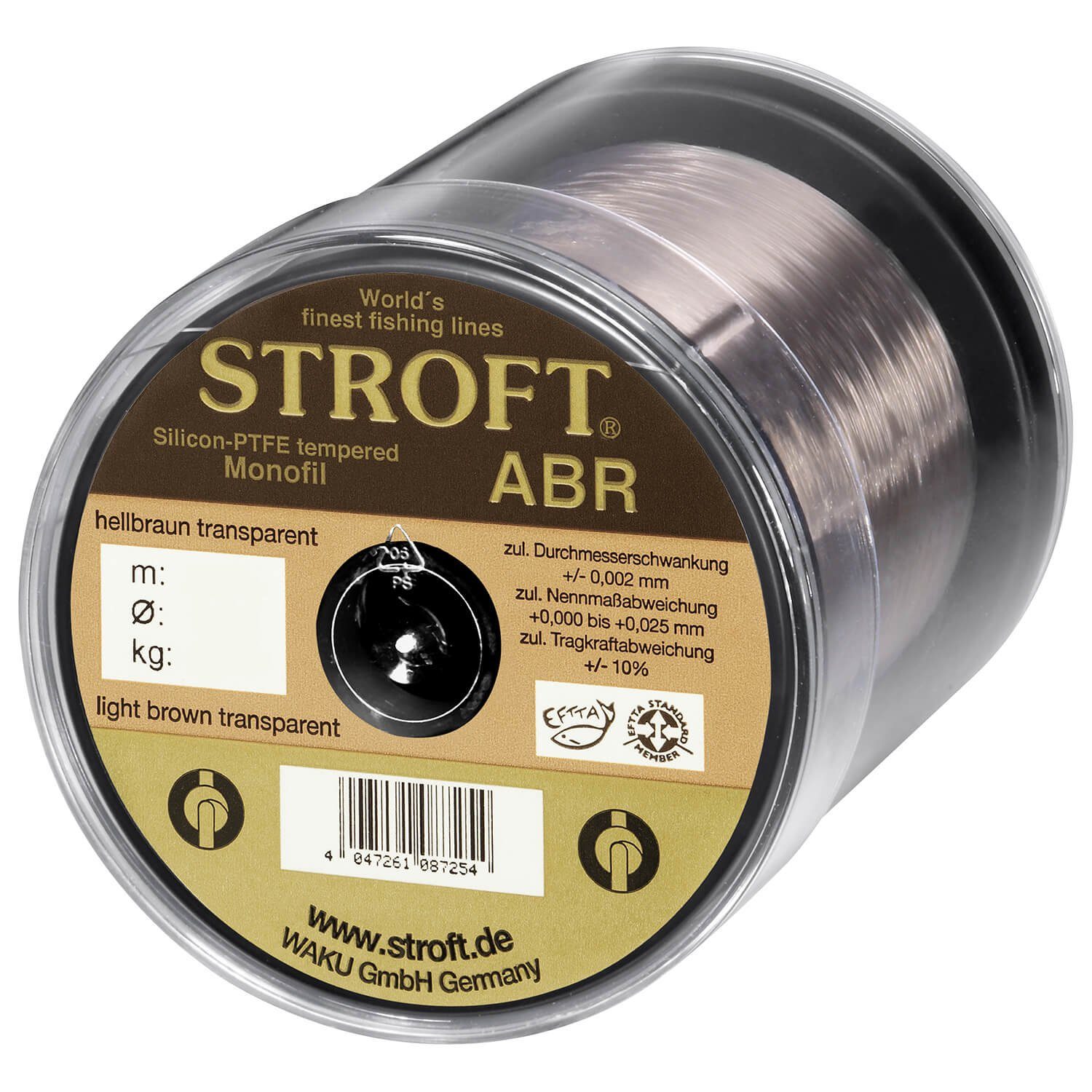Stroft Angelschnur Schnur STROFT ABR Monofile 500m, 500 m Länge, 0.08 mm Fadendurchmesser, (1-St), 1.0kg Tragkraft