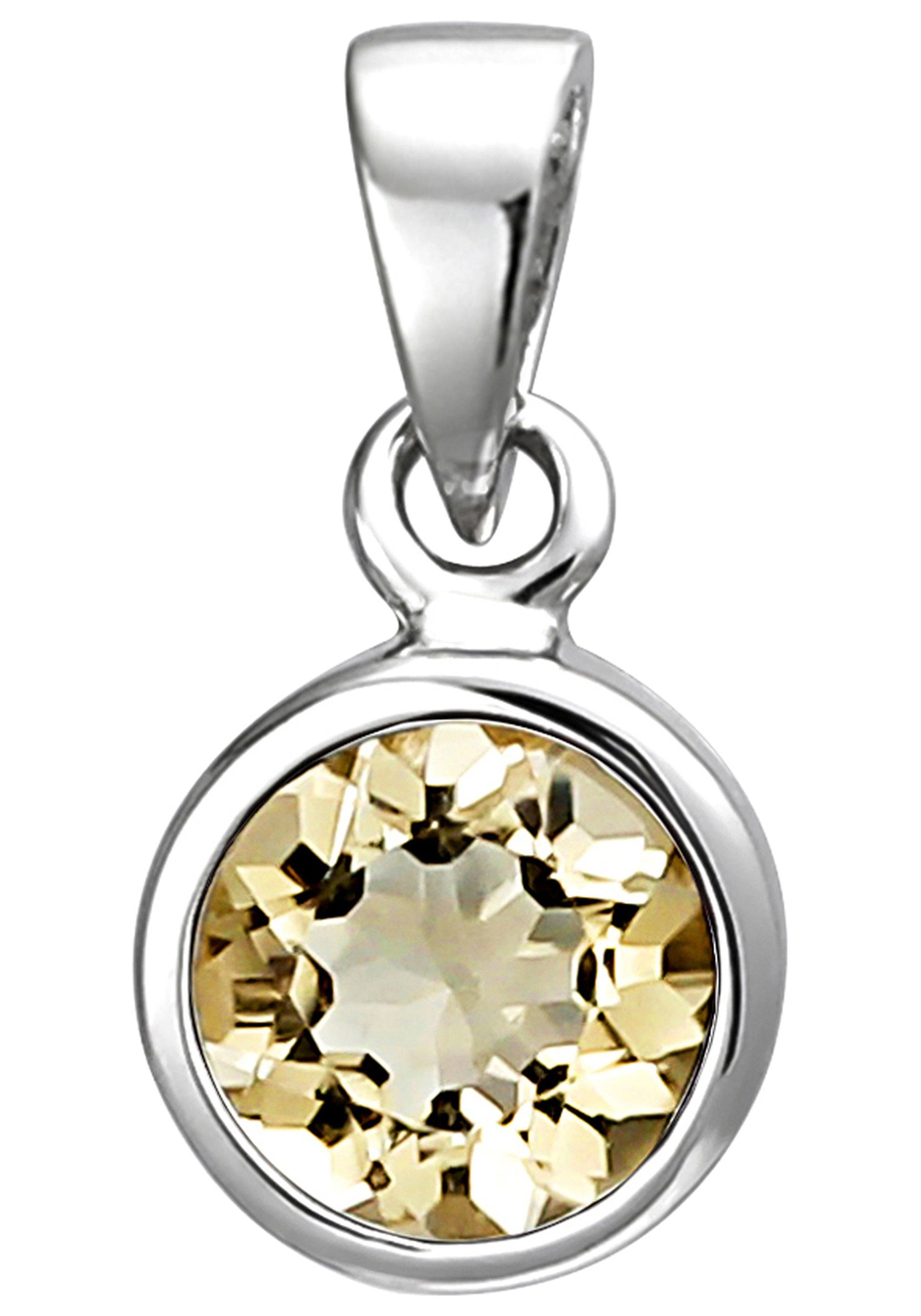 JOBO Kettenanhänger Anhänger mit Citrin, 925 günstig online kaufen