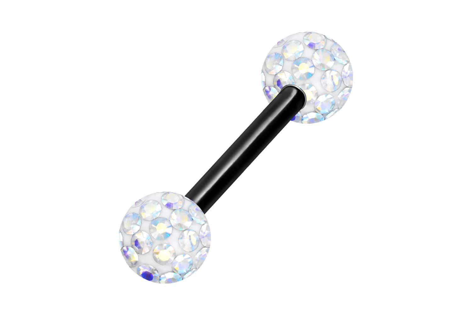 Brustwarzenpiercing Chirurgenstahl Barbell EPOXY-KUGELN