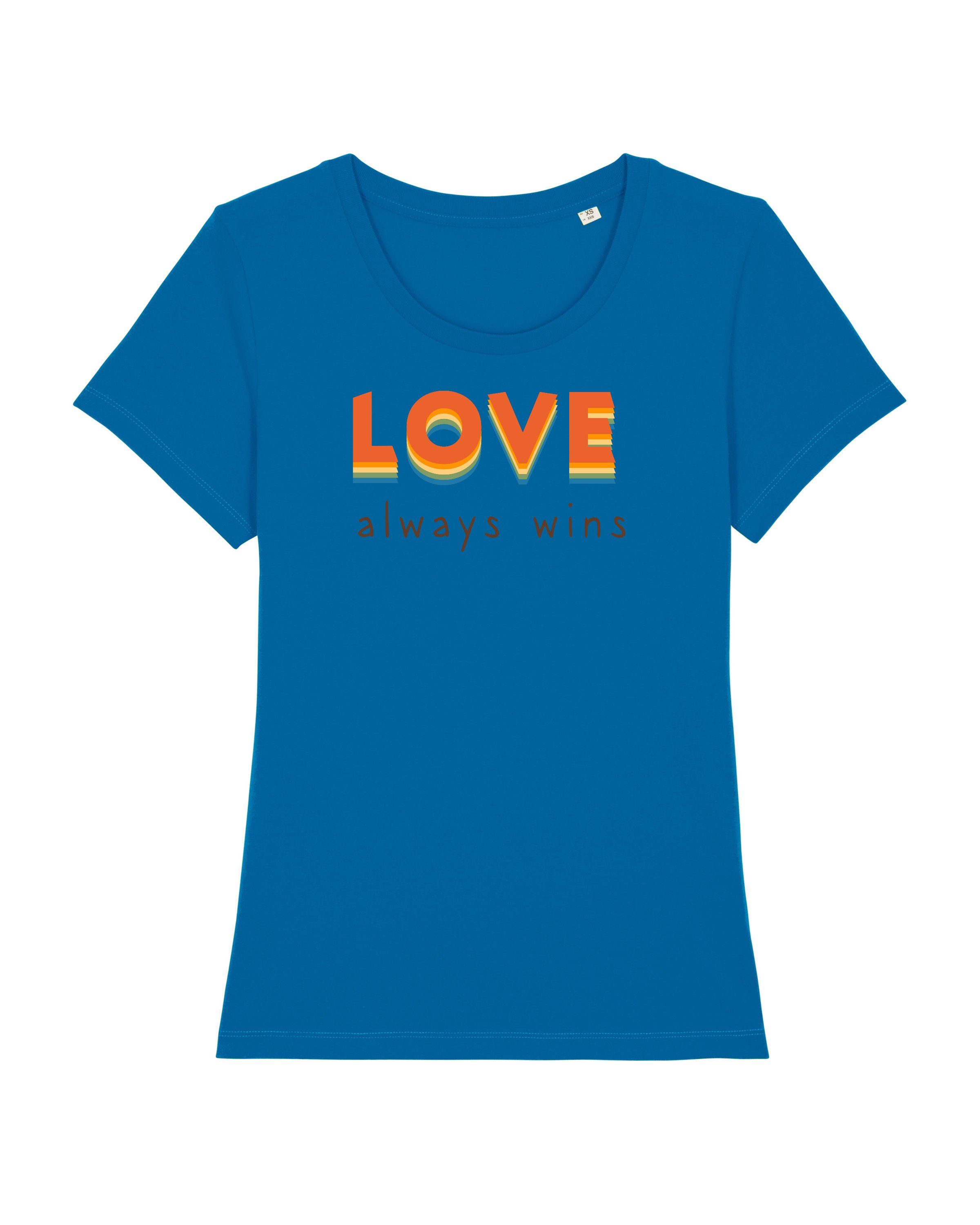 Apparel Print-Shirt (1-tlg) Love wat? always wins Butter